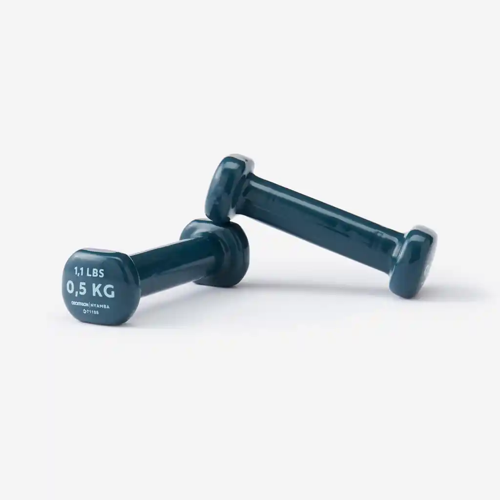 Par de Mancuernas de Domyos Azul Petróleo