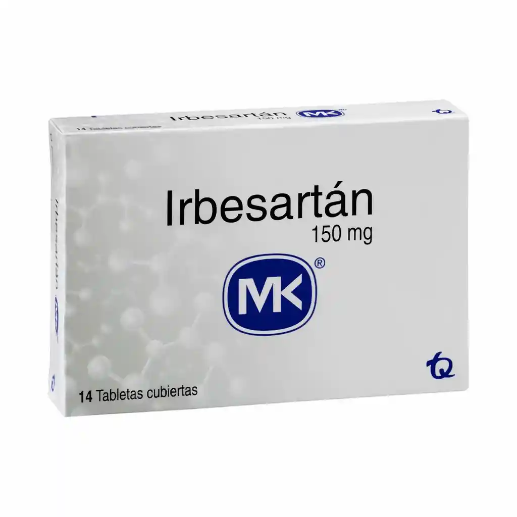 Mk Irbesartán (150 mg) 14 Tabletas