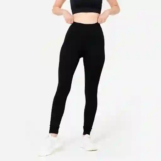 Leggings De Fitness Para Mujer Talla S Slim Domyos Negro