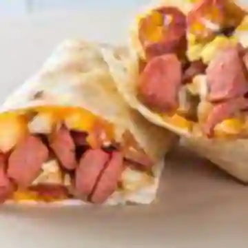 Wraps de Huevo y Salchicha