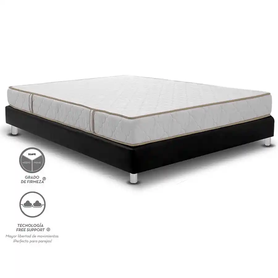 Colchón Doble Romance Blanco 140 X 190 X 20 Cm