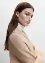 Abrigo Ringo Topo Talla L Mujer Mango