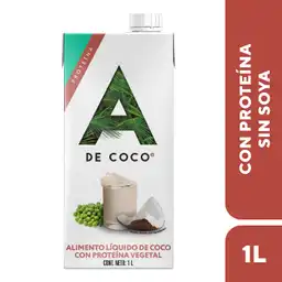 A De Coco Alimento Líquido de Coco Con Proteína Vegetal 