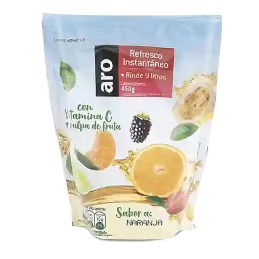 Aro Refresco Polvo Naranja Rinde 9 L