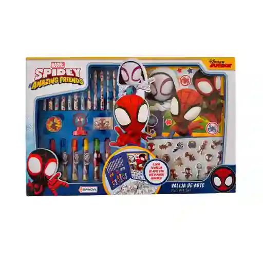 Set Marvel Arte Manualidades Spidey Valija Arte