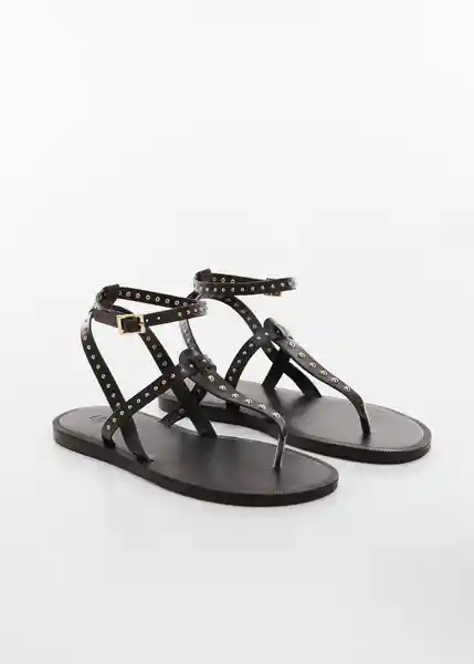 Sandalias Aida Negro Talla 32 Niñas Mango