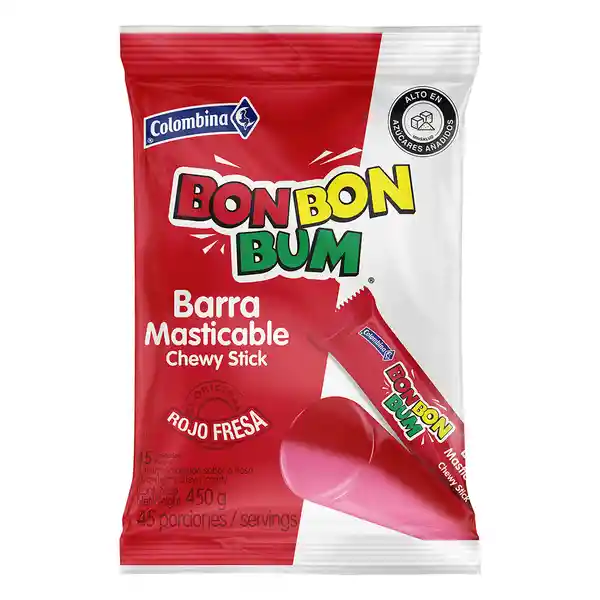 Bon Bon Bum Caramelo Blando Fresa