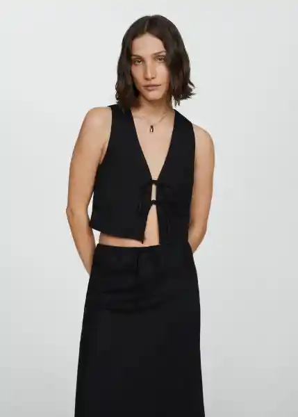 Falda Lago Negro Talla 24 Mujer Mango