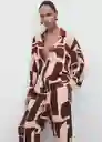 Pantalón Parisi Crudo Talla M Mujer Mango