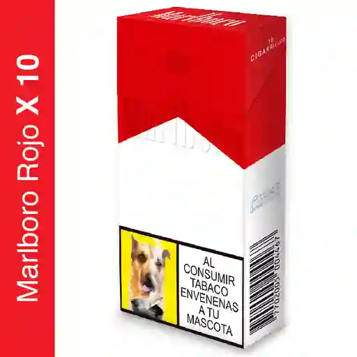 Marlboro Cigarrillo Rojo x 10 Unidades