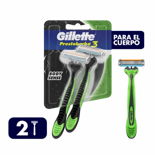 Gillette Máquinas para Afeitar Body Sense Prestobarba 3