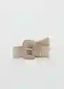 Cinturón Lina Beige Talla S Mujer Mango