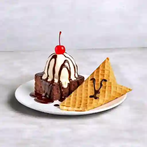 Brownie Con Helado