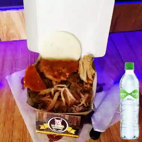 Combo Lechona la Cochera + Agua Brisa 600ml