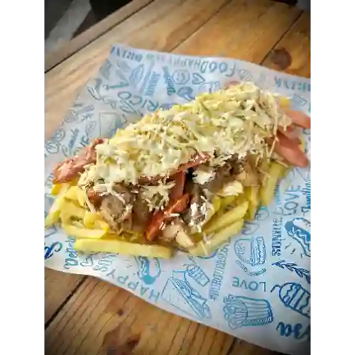 Salchipapas Pollo Y/o Carne