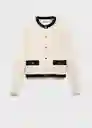 Cárdigan Peri Crudo Talla S Mujer Mango