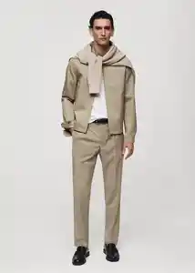 Chaqueta Talco Beige Talla XXL Hombre Mango