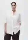 Camisa Lima Off White Talla S Mujer Mango