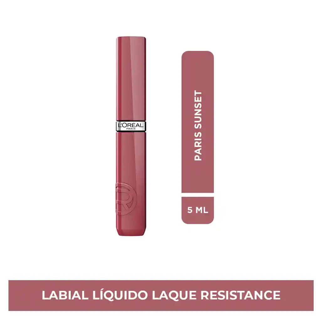 Labial Liquido Loreal Paris Infallible Laque Resistance Tono 220 Paris Sunset