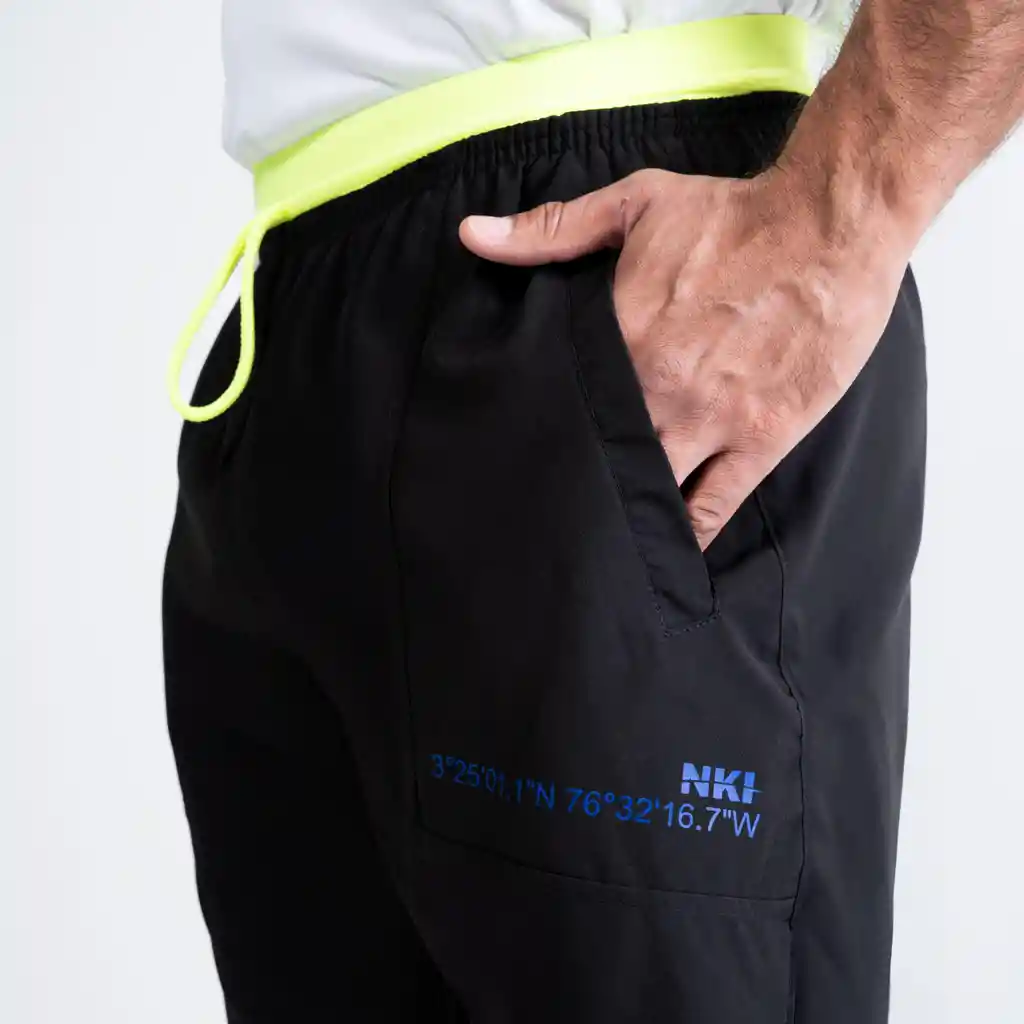 Pantaloneta de Fitness Para Hombre X-pro Nki Negra