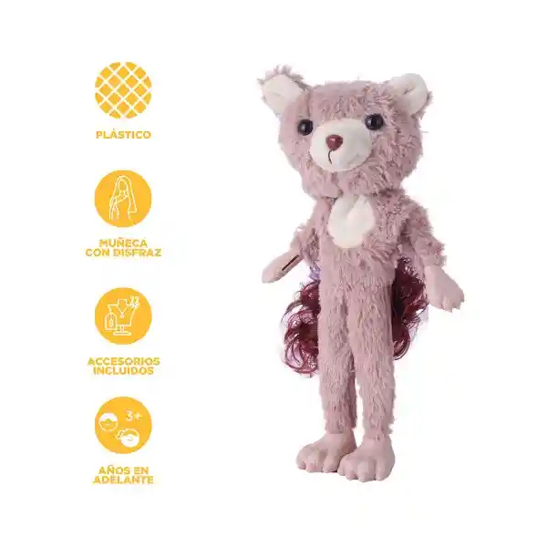 Muñeca Con Disfraz de Osito Miniso