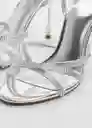 Sandalias Fefa Plata Talla 41 Mujer Mango