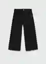 Jean Culotte7 Tejano Negro Talla 08 Niñas Mango