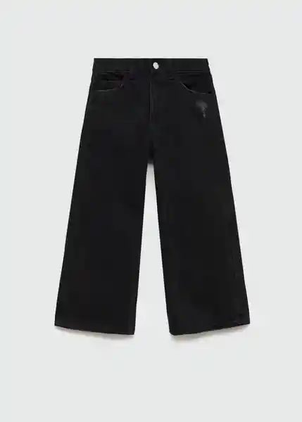 Jean Culotte7 Tejano Negro Talla 08 Niñas Mango