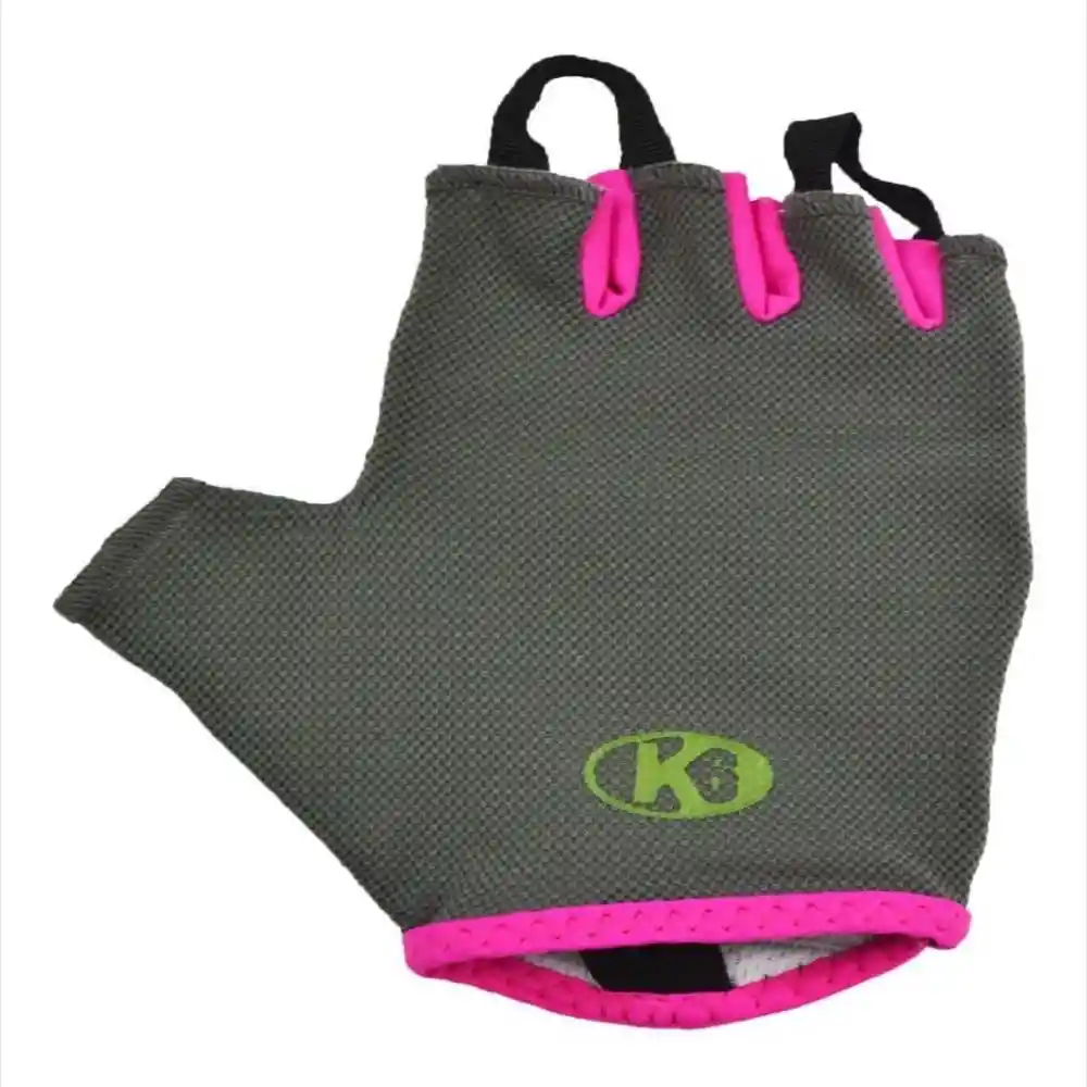 K6 Guantes Para Gimnasio De Cuero Fitness Speed Fuscia Talla M