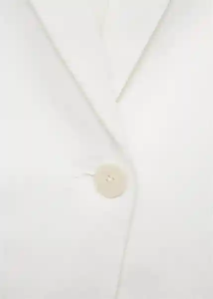 Saco Americana Boreli Off White Talla 36 Mujer Mango