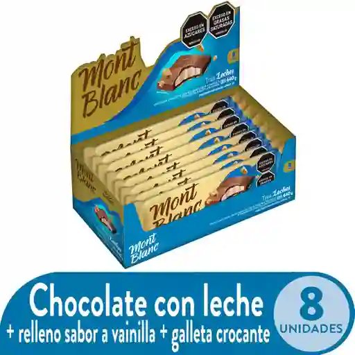 Mont Blanc Pack Chocolate Golosina Tres Leches Blanco