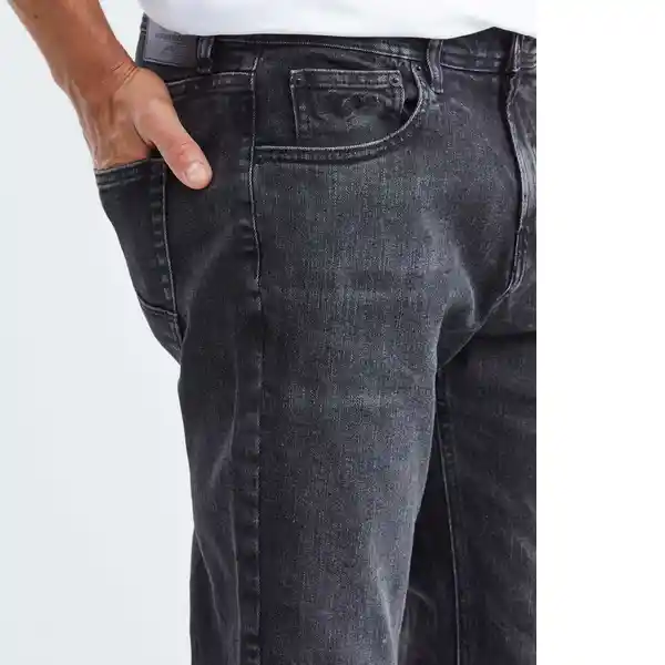 Straight Fit-morrison Gris Grafito Ultraoscuro Talla 34/32 Hombre Chevignon