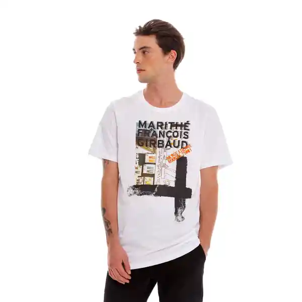 Marithé Francois Girbaud Camiseta Manga Corta Blanco Talla S