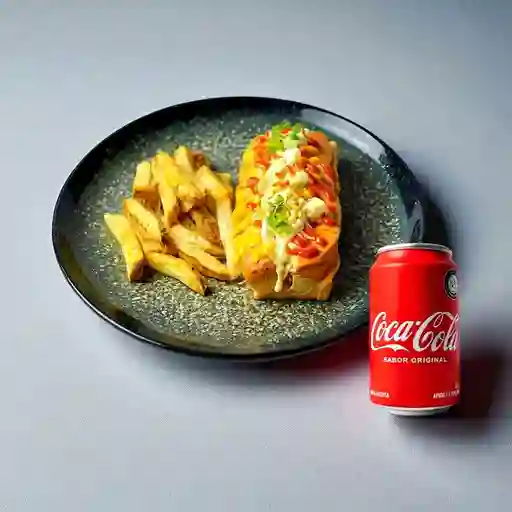 Combo Perro Clásico + Coca-Cola Sabor Original 330 ml