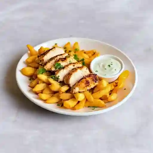 Salchipapa Pollo Ranchera