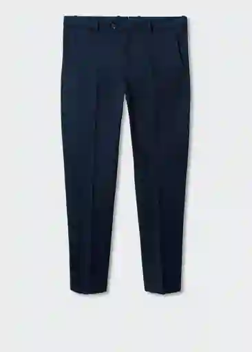 Pantalón Temple Navy Talla 42 Hombre Mango