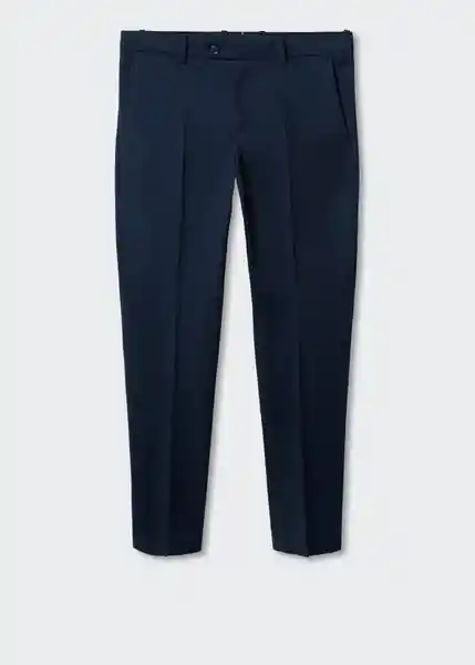 Pantalón Temple Navy Talla 42 Hombre Mango