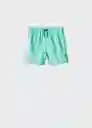 Short Bañador Mare Turquesa Talla 05 Niños Mango