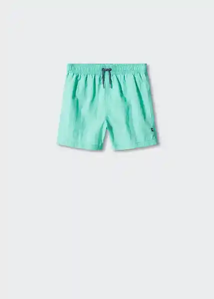 Short Bañador Mare Turquesa Talla 05 Niños Mango