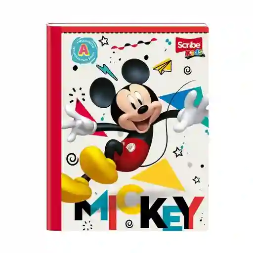 Scribe Cuaderno Cosido La Casa de Mickey 100 Hojas Rayitas