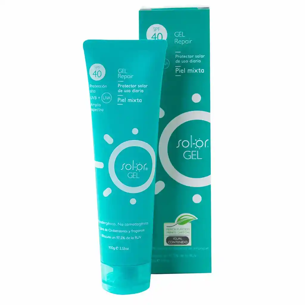 Sol-Or Gel Protector Solar Piel Mixta SPF 40
