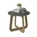 Mesa de Centro Jasmin 59 X 59 Cm en Mdp Menta Con Roble
