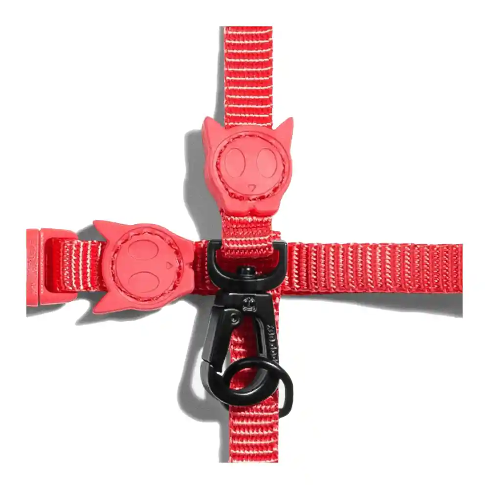 Zee.cat Neon Coral Harness & Leash