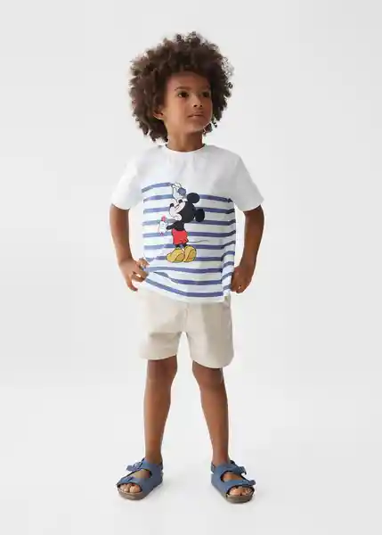 Camiseta Mstripes Off White Talla 72 Niños Mango