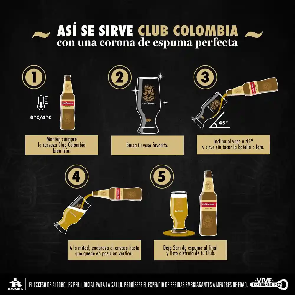 Club Colombia Cerveza Dorada 330 mL