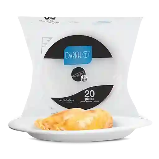 Darnel Plato Espumado Pando Blanco 15.5 cm