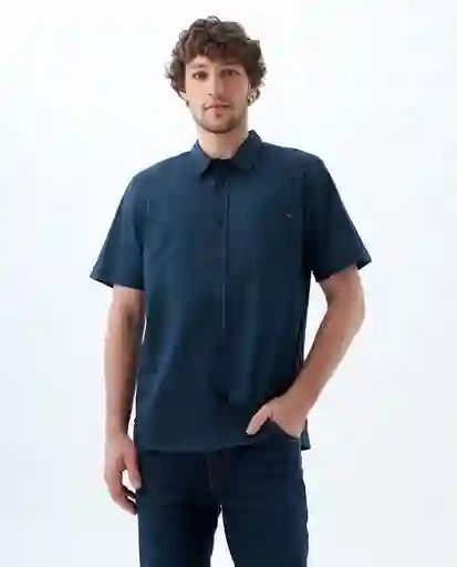 Camisa Hombre Azul Talla M 819f010 Americanino