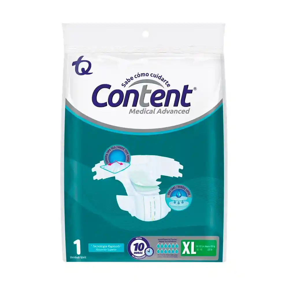 Pañal Content Medical Advanced Talla Xl