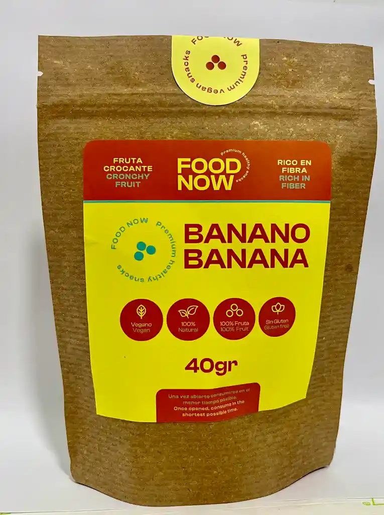 Banano Liofilizado Food Now *40gr