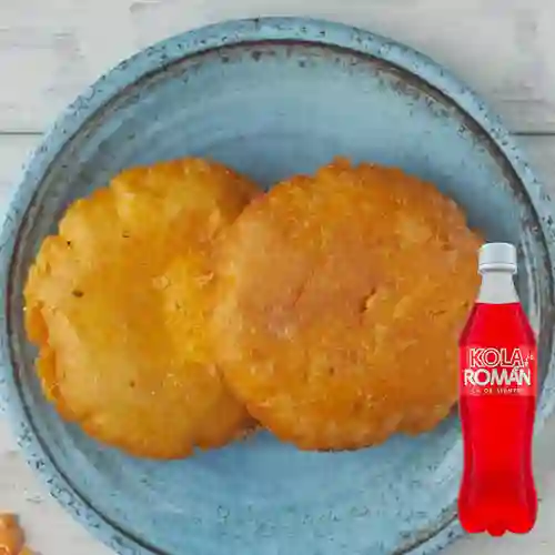 Combo Arepitas de Huevo X2 + Kola Roman 500 ml
